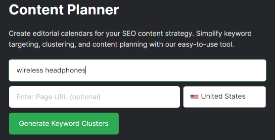 Create Keyword Clusters