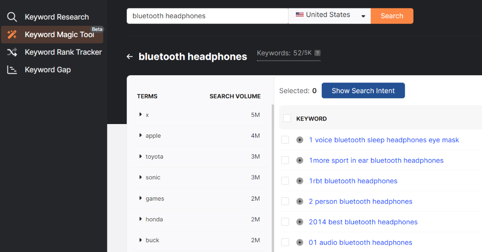 Search Atlas Keyword Research Tools