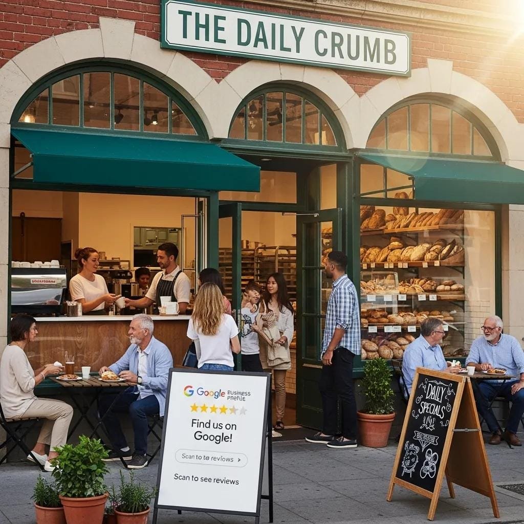 Local storefront representing optimized local SEO listings and reviews