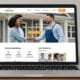 Contractor website on a laptop emphasizing homeowner-focused engagement