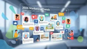 Homeowners and local contractors engaging on social platforms &mdash; 2026 marketing trends