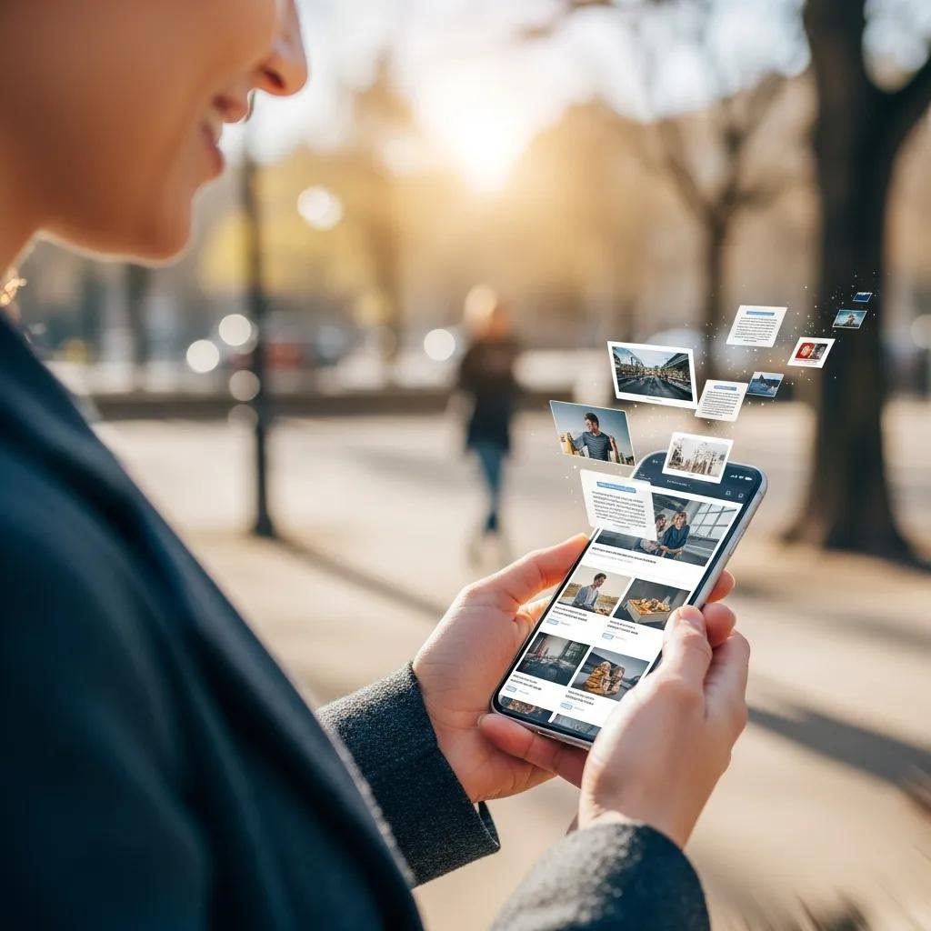 Smartphone displaying a fast-loading, mobile-optimized contractor website