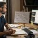 Contractor owner planning local SEO strategy in a home office