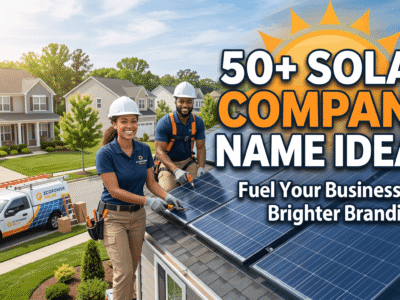 Solar Business Name Ideas