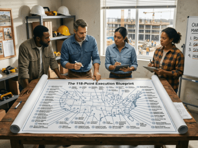 The 118-Point Execution Blueprint: Why Your "Marketing Strategy" is Failing Your Contracting Business