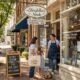 Local business owner engaging with customers, emphasizing local SEO marketing