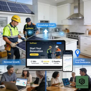 Top remodeling website designs showcasing Core Web Vitals and local SEO performance on desktop and