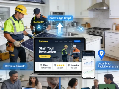 Top remodeling website designs showcasing Core Web Vitals and local SEO performance on desktop and