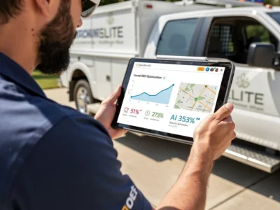 HVAC technician using local SEO strategy to drive consistent residential leads